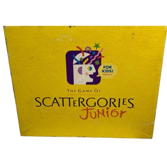 Scattergories Junior Board Game Ages 8-11 Complete Set By Milton Bradley 1990 - Picture 1 of 12